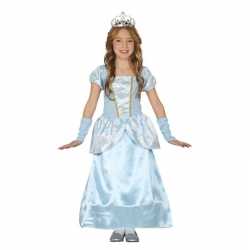 Blauw prinsessen verkleedjurkje goedkoop voor meisjes