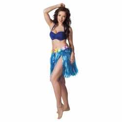 Hawaii jurkje blauw 45 cm goedkoop voor dames
