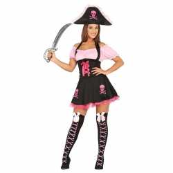 Roze piraten verkleedjurkje goedkoop voor dames