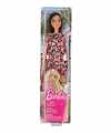 Barbie pop brunette goedkoop roze jurkje speelgoed