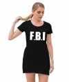Fbi politie verkleed jurkje zwart goedkoop voor dames