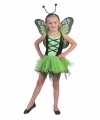 Groen vlinder jurkje goedkoop voor meisjes
