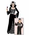 Halloween luxe vampieren jurkje zwart wit goedkoop voor dames