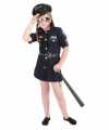 Meisjes politie jurkje kostuum