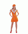 Oranje matroos jurkje goedkoop voor dames
