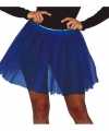 Petticoat tutu verkleed jurkje kobalt blauw 40 cm goedkoop voor dames