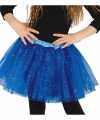 Petticoat tutu verkleed jurkje kobalt blauw glitters goedkoop voor meisje