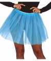 Petticoat tutu verkleed jurkje lichtblauw 40 cm goedkoop voor dames
