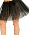 Petticoat tutu verkleed jurkje zwart 40 cm goedkoop voor dames