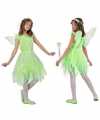 Toverfee elfje flora verkleed kostuum jurkje goedkoop voor meisjes groen