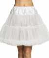 Witte verkleed petticoat jurkje goedkoop voor dames 45 cm