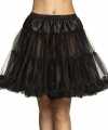 Zwarte petticoat jurkje goedkoop voor dames 45 cm